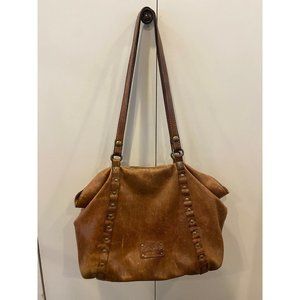 Patricia Nash Benvenuto Map Leather Tote